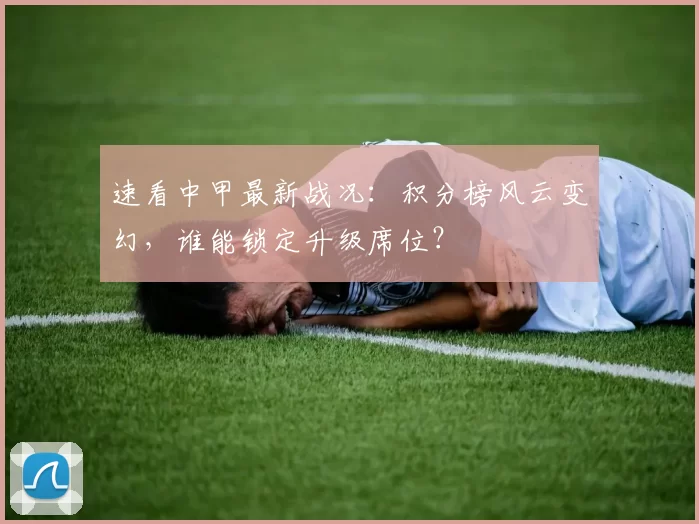 速看中甲最新战况：积分榜风云变幻，谁能锁定升级席位？